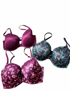 VICTORIA’S SECRET Bra LOT Bundle X 3 Women’s Size 34 DDD